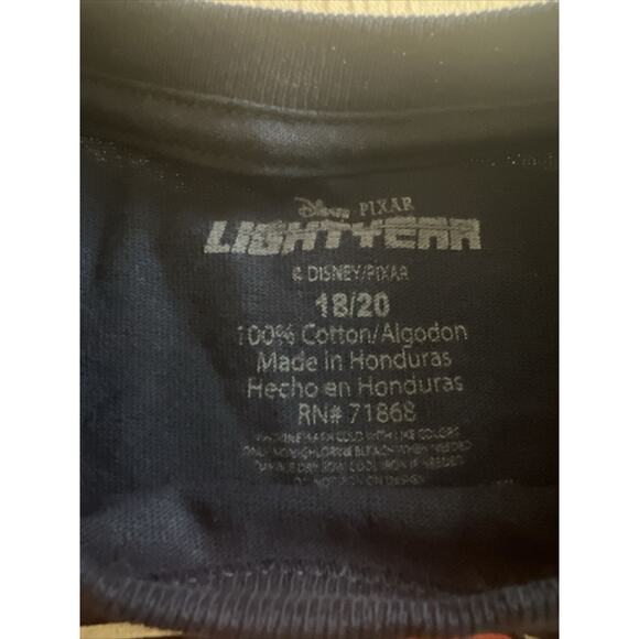 Disney Boys' Lightyear Star Command Short Sleeve Tee Size 18/20 New - Picture 3 of 6